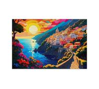 Puzzle 1200 Pezzi Città Costiera di Sunrise Puzzle Adulti 75 x 50 cm Giochi Rilassamento e Intelligence 1200 Pezzi Puzzles per Uomini e Donne Regalo Creativo per il Relax