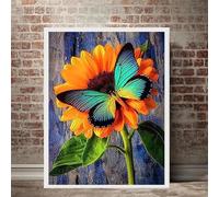 Puzzle 1200 pezzi, Farfalla Girasole Puzzle Classici per Adulti, Giocattoli di Gioco Impegnativi, puzzle Impossibile, Puzzles per Gioco Familiare, Regalo per Amore e Amico 75 x 50 cm