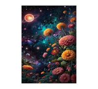 Puzzle 1200 Pezzi, Fiore Spaziale Puzzles, Puzzle Impossibile Gioco Logici Sfida Difficile Puzzles 1200 Pezzi per Adulti