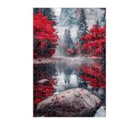 Puzzle 1200 Pezzi Giungla Lago 75x50 cm Puzzles Classici Difficili Impossibili Puzzle Adulti 1200 Pezzi per Gioco Familiare Decorazione per la Casa