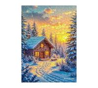 Puzzle 1200 Pezzi Inverno Alba 75x50 cm Puzzles Classici Difficili Impossibili Puzzle Adulti 1200 Pezzi per Gioco Familiare Decorazione per la Casa
