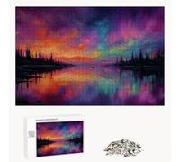 Puzzle 1200 Pezzi - Lago & Colorato - Puzzle in Legno Durevole con Lettere sul Retro - 75 x 50 cm - Hobby Creativo Senza Polvere - Articolo per Collezionisti e 14 Anni in Su P3#610