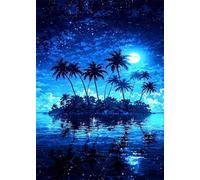 Puzzle 1200 Pezzi Oceano Dell'Isola Luna Gioco Educativo Sfida Impossibile Divertente Adatto Come Decorazione da Parete e Regalo Puzzle Classici 1200 Pezzi 75 x 50 cm