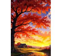Puzzle 1200 Pezzi Paesaggio Dell'Alba Puzzle per Adulti, Difficile e Sfidante con Poster Idea Regalo per Appassionati Puzzle Classici