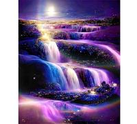 Puzzle 1200 pezzi, Paesaggio di Cascata Viola Puzzle Classici per Adulti, Giocattoli di Gioco Impegnativi, puzzle Impossibile, Puzzles per Gioco Familiare, Regalo per Amore e Amico 75 x 50 cm