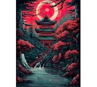 Puzzle 1200 pezzi, Paesaggio Giapponese Puzzle Classici per Adulti, Giocattoli di Gioco Impegnativi, puzzle Impossibile, Puzzles per Gioco Familiare, Regalo per Amore e Amico 75 x 50 cm
