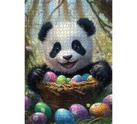 Puzzle 1200 Pezzi Panda Pasquale, Intrattenimento Creativo, Puzzle Classico per Adulti Gioco Educativo Regalo per Uomini Donne e Anziani 75 x 50 cm