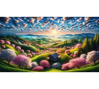 Puzzle 1200 Pezzi per Adulti 75 x 50 cm,Paesaggio dell'alba Rompicapo Classico,Impossibile Difficile Sfidanti Puzzles Gioco di Famiglia e Decorazione Murale