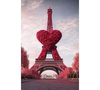 Puzzle 1200 Pezzi per Adulti 75x50 cm, Rose Torre Eiffel, Rompicapo Artistico per Famiglia e Relax, Quadro Decorativo da Parete, Idea Regalo Originale