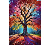 Puzzle 1200 Pezzi per Adulti, Albero della Vita, Esercitare la Memoria, Migliorare la Concentrazione Lettere sul Retro, Giocattolo Regalo per Uomini Donne e Anziani 75 x 50 cm