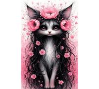 Puzzle 1200 Pezzi per Adulti, Animali Gatti Fiori, Esercitare la Memoria, Migliorare la Concentrazione Lettere sul Retro, Giocattolo Regalo per Uomini Donne e Anziani 75 x 50 cm
