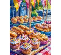 Puzzle 1200 Pezzi per Adulti Cibo Pane Furgone, Intrattenimento Creativo, Divertimento, puzzle 1200 pezzi Arte, Idea Regalo per Amore e Amico