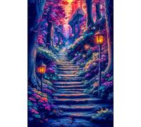Puzzle 1200 Pezzi per Adulti, Paesaggio Arboreo, Esercitare la Memoria, Migliorare la Concentrazione Lettere sul Retro, Giocattolo Regalo per Uomini Donne e Anziani 75 x 50 cm