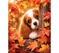 Puzzle 1200 Pezzi, Puzzle per Adulti Autunno Cani Carini 75x50 cm, Impossibile Difficile Puzzles Impegnativo Come Regalo e Decorazione per Pareti