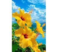 Puzzle 1200 Pezzi, Puzzle per Adulti Fiori Frangipani Gialli 75x50 cm, Impossibile Difficile Puzzles Impegnativo Come Regalo e Decorazione per Pareti