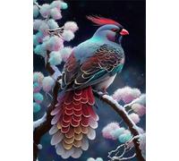 Puzzle 1200 Pezzi, Puzzle per Adulti Uccelli Neve Rami D'Albero 75x50 cm, Impossibile Difficile Puzzles Impegnativo Come Regalo e Decorazione per Pareti