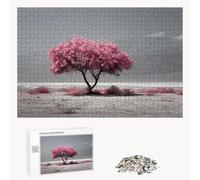 Puzzle 1200 Pezzi - Rosa & Albero - Puzzle in Legno Durevole con Lettere sul Retro - 75 x 50 cm - Hobby Creativo Senza Polvere - Articolo per Collezionisti e 14 Anni in Su P3#629