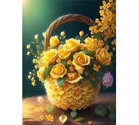 Puzzle 1200 pezzi, Rose Gialle Puzzle Classici per Adulti, Giocattoli di Gioco Impegnativi, puzzle Impossibile, Puzzles per Gioco Familiare, Regalo per Amore e Amico 75 x 50 cm