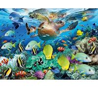 Puzzle 1200 Pezzi Tartarughe Marine Pesci Giochi educativo e Giocattoli Sfida Puzzle Impossible Jigsaw Puzzle Classici per Adulti 75 x 50 cm 1200 Pezzi Puzzle Adulti