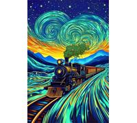 Puzzle 1200 Pezzi Treno del Cielo Stellato Puzzle Adulti 75 x 50 cm Giochi Rilassamento e Intelligence 1200 Pezzi Puzzles per Uomini e Donne Regalo Creativo per il Relax