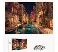 Puzzle 1200 Pezzi - Venezia & Paesaggio - Puzzle in Legno Durevole con Lettere sul Retro - 75 x 50 cm - Hobby Creativo Senza Polvere - Articolo per Collezionisti e 14 Anni in Su P3#246