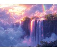 Puzzle 1314 Pezzi 75x50cm, Puzzle Adulti Il sogno Cascata, n-588 | Impossibile Puzzles, Rilassamento e Intelligence, Antistress e Regalo per Giochi di Famiglia, Decorazioni Casa Unica