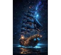 Puzzle 1314 Pezzi Barca a Vela Notte Stellata Puzzle Classici, Giochi Rilassamento e Intelligence, Puzzles Impossible, Idea Regalo Uomo e Donna