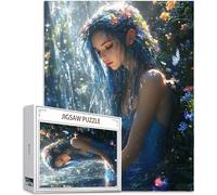 Puzzle 1314 Pezzi Elfi Puzzle Ragazza Motivo Progettazione, Legna Jigsaw 75x50cm con Compact Box Poster Incluso Intrattenimento Creativo Rilassamento e Intelligence per Home Room Wall Decor, Model736