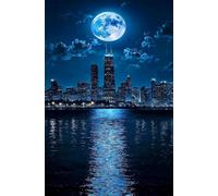 Puzzle 1314 Pezzi Fiumi Città Luna Puzzle Classici, Giochi Rilassamento e Intelligence, Puzzles Impossible, Idea Regalo Uomo e Donna