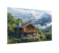 Puzzle 1314 Pezzi montagne neve Puzzle Classici per Gioco Familiare, n-852 | Impossibile Puzzles, Intrattenimento Creativo, Rilassamento e Intelligence, Regalo per Amore e Amico, Decorazioni Casa, case