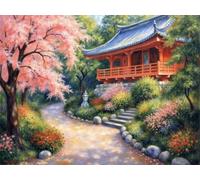 Puzzle 1314 pezzi per Adulti Architettura del giardino, 75x50cm Puzzle Impossibile e Difficili, Puzzles Decorativo per Soggiorno e Camera, Idea Regalo per Amanti dei Puzzle