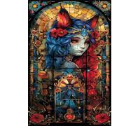 Puzzle 1314 Pezzi, Ragazza Fiori Rossi, Intrattenimento Creativo, Puzzle Classico Sfida Appassionante per Tutti Gli Appassionati di Puzzles, Ideale per Uomini, Donne o Ragazzi 75 x 50 cm
