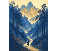 Puzzle 1314 pezzi Viaggiatore di montagna per Adulti, 75x50cm Puzzle Adulti 1314 pezzi, Giochi Di Puzzle per Tutta La Famiglia, Un Regalo Festivo per Gli Amici in Una Bella Confezione