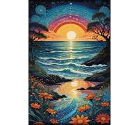 Puzzle 150 Pezzi Alba Sull'Oceano Puzzle Adulti 35 x 25 cm Giochi Rilassamento e Intelligence 150 Pezzi Puzzles per Uomini e Donne Regalo Creativo per il Relax