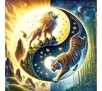 Puzzle 150 Pezzi Animale Sole Luna, puzzle per Adulti 150 pezzi 65x65cm, Puzzles Giochi Rilassamento e Intelligence, puzzles Classici per Gioco Familiare, Festa Aziendale, Regalo Natale