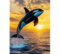 Puzzle 150 Pezzi Balena Dell'Alba, Intrattenimento Creativo, Puzzles Classico, Puzzle Impossible, Idea Regalo Uomo e Donna Puzzles for Adults 150 Pezzi