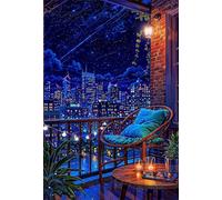 Puzzle 150 Pezzi Città Cartoni Animati, Gioco Educativo, Sviluppa Concentrazione, Puzzle Impossible, Puzzle per Adulti 150 Pezzi 35x25 cm