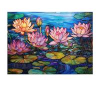 Puzzle 150 Pezzi Fiore di Loto Rosa Puzzle Adulti 35 x 25 cm Giochi Rilassamento e Intelligence 150 Pezzi Puzzles per Uomini e Donne Regalo Creativo per il Relax