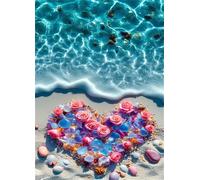 Puzzle 150 Pezzi Fiore Spiaggia Dell'Onda, Intrattenimento Creativo, Puzzles Classico, Puzzle Impossible, Idea Regalo Uomo e Donna Puzzles for Adults 150 Pezzi