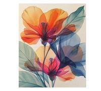 Puzzle 150 Pezzi Fiori Astratti Puzzle Adulti 35 x 25 cm Giochi Rilassamento e Intelligence 150 Pezzi Puzzles per Uomini e Donne Regalo Creativo per il Relax