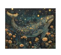 Puzzle 150 Pezzi Fiori Balene Puzzle Adulti 35 x 25 cm Giochi Rilassamento e Intelligence 150 Pezzi Puzzles per Uomini e Donne Regalo Creativo per il Relax