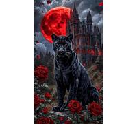 Puzzle 150 Pezzi Fiori del Leopardo del Castello Puzzle Adulti 35 x 25 cm Giochi Rilassamento e Intelligence 150 Pezzi Puzzles per Uomini e Donne Regalo Creativo per il Relax