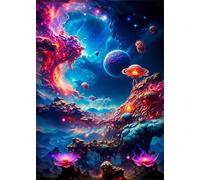 Puzzle 150 Pezzi Fiori Dello Spazio Fantasy Giochi educativo e Giocattoli Sfida Puzzle Impossible Jigsaw Puzzle Classici per Adulti 35 x 25 cm 150 Pezzi Puzzle Adulti