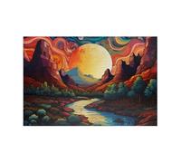 Puzzle 150 Pezzi Fiume di Montagna della Luna Puzzle Adulti 35 x 25 cm Giochi Rilassamento e Intelligence 150 Pezzi Puzzles per Uomini e Donne Regalo Creativo per il Relax