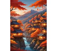 Puzzle 150 Pezzi Fiume Mountain Cabin, Giochi Educativi, Intrattenimento Creativo, Divertimento, Puzzle per Adulti 150 Pezzi
