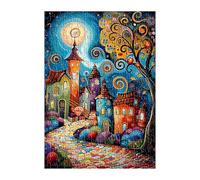 Puzzle 150 Pezzi Fumetto Città, Gioco Educativo e Stimolante, Sviluppare Memoria, Logica e Manualità, Giochi Rilassamento e Intelligence Puzzle per Adulti 150 Pezzi