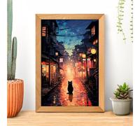Puzzle 150 Pezzi Gatto Animale di Strada Puzzle Adulti 35 x 25 cm Giochi Rilassamento e Intelligence 150 Pezzi Puzzles per Uomini e Donne Regalo Creativo per il Relax