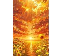 Puzzle 150 Pezzi Girasoli All'Alba Puzzle Adulti 35 x 25 cm Giochi Rilassamento e Intelligence 150 Pezzi Puzzles per Uomini e Donne Regalo Creativo per il Relax