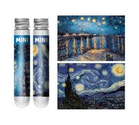 Puzzle - 150 pezzi, minuscoli puzzle con cartoni animati notturni stellati | Entrati decorativi vibranti resistenti all'usura per adulti, bambini, compleanno, laurea, arredamento per la casa