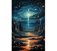 Puzzle 150 Pezzi Montagna del Cielo Stellato Puzzle Adulti 35 x 25 cm Giochi Rilassamento e Intelligence 150 Pezzi Puzzles per Uomini e Donne Regalo Creativo per il Relax